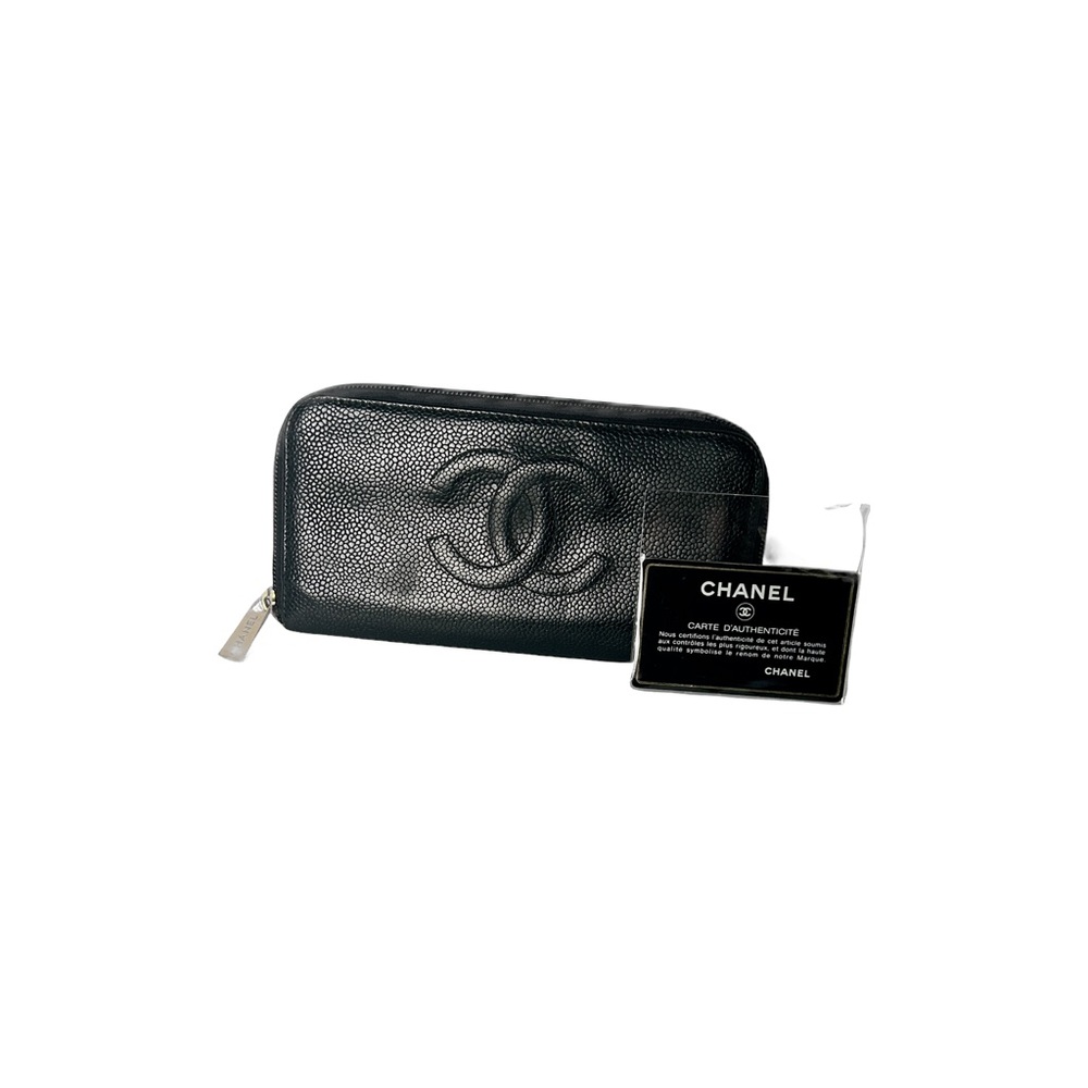 Authentic Chanel Black Caviar Wallet